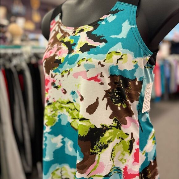 New Tango Mango ladies S multi color tank top - Picture 2 of 6